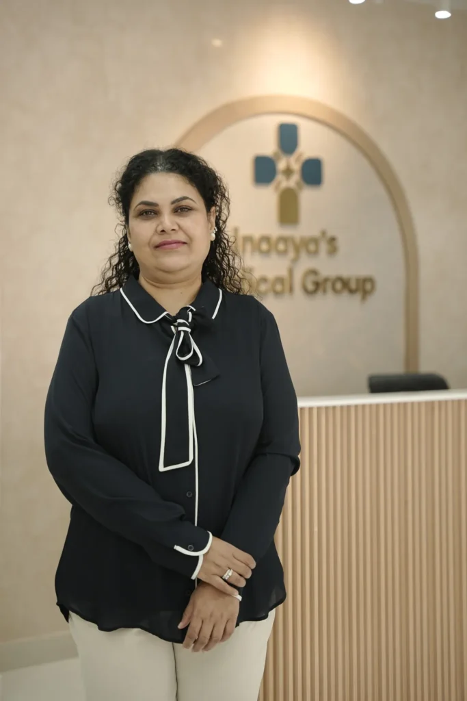 Dr Anuvesha Samala at Inaaya’s Medical Group clinic